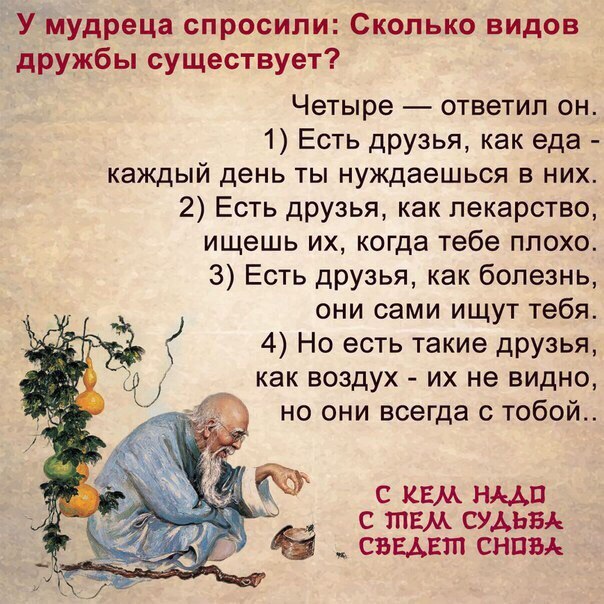 сколько видов дружбы существует